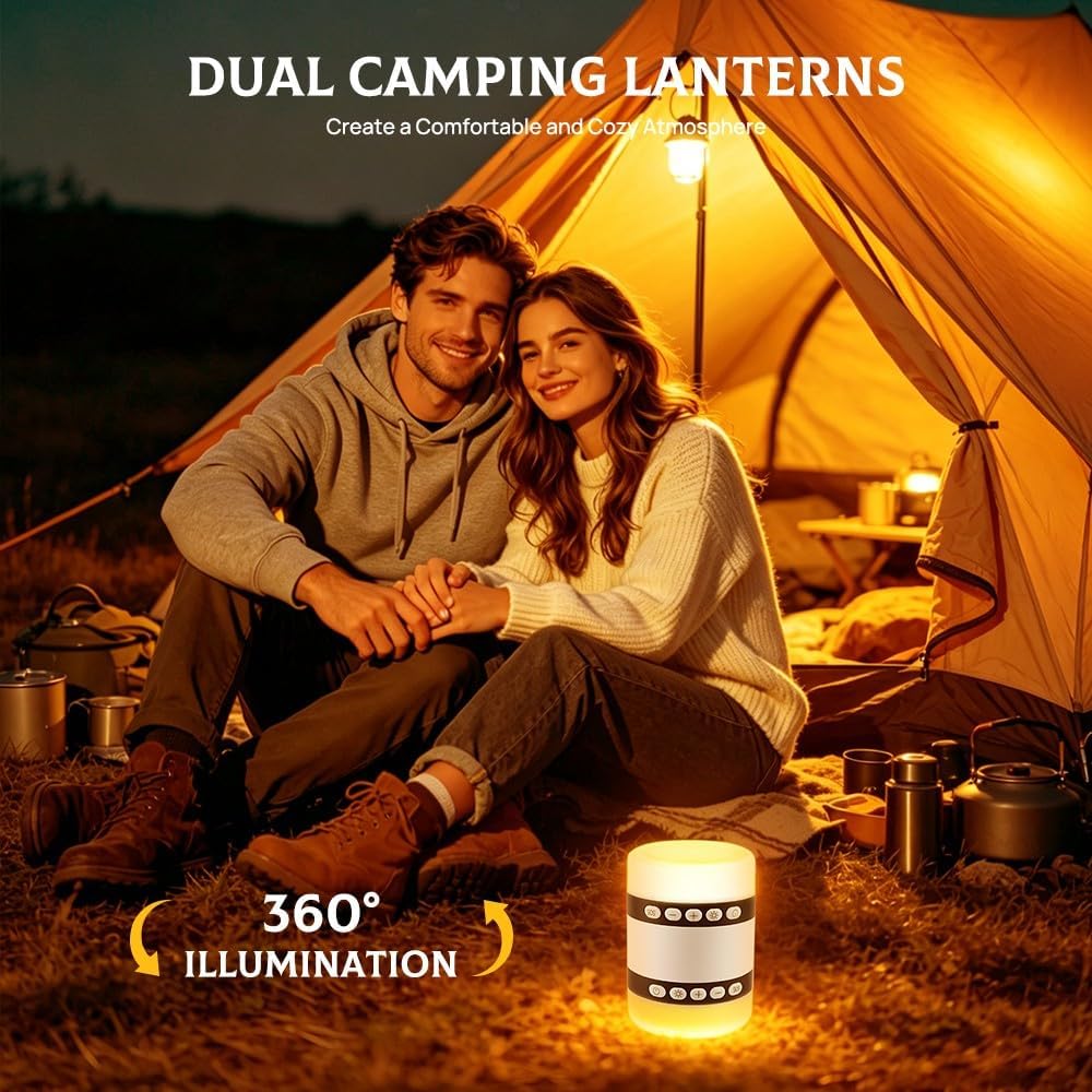 Dual Camping Lantern & Night Light Super Bright LED Camping Light