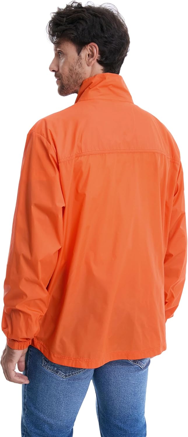 clothin Men's Lightweight Water-Resistant Packable Windbreaker