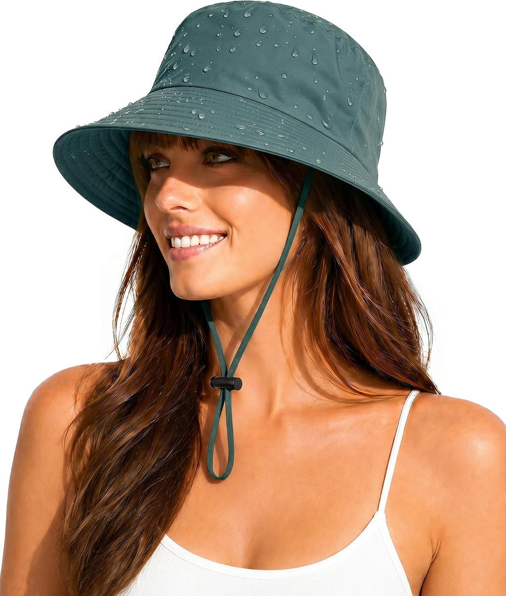 Water-Resistant UPF 50+ Sun Bucket Hat Packable Brimmed for Women Men