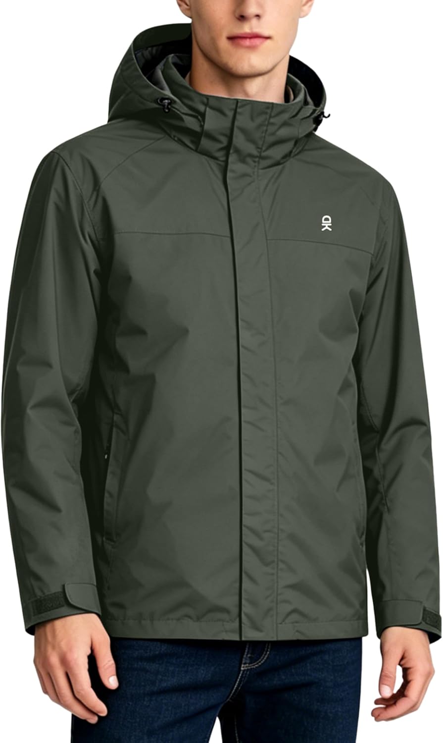 Little Donkey Andy Men's Waterproof Rain Jacket Outdoor Raincoat for Hiking