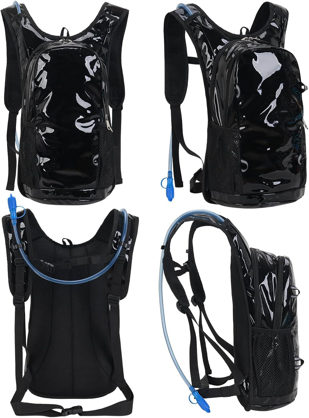 Roptat Hydration Backpack Pack with 2L Hydration Bladder - Lightweight Water Backpack Water Pouch for Women Men Running Riding Biking Music Festival
