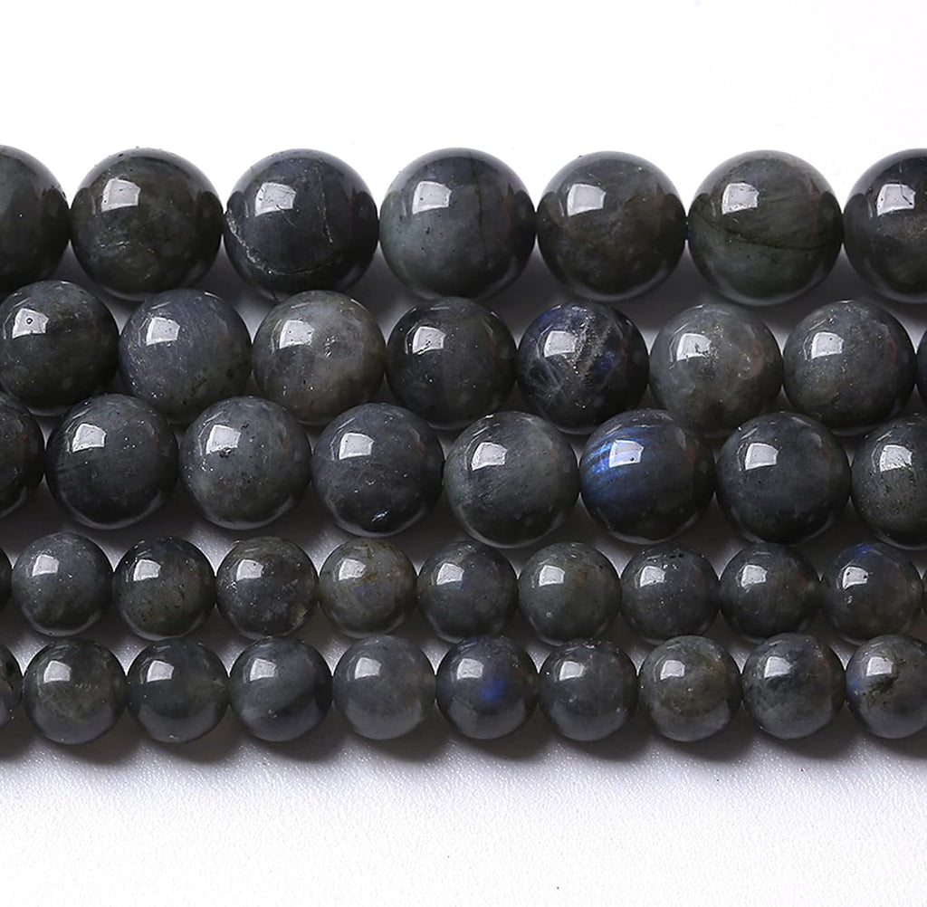 4MM 88PCS Natural Stone Black Labradorite Beads Crystal Loose Beads for Jewelry Making DIY Bracelet