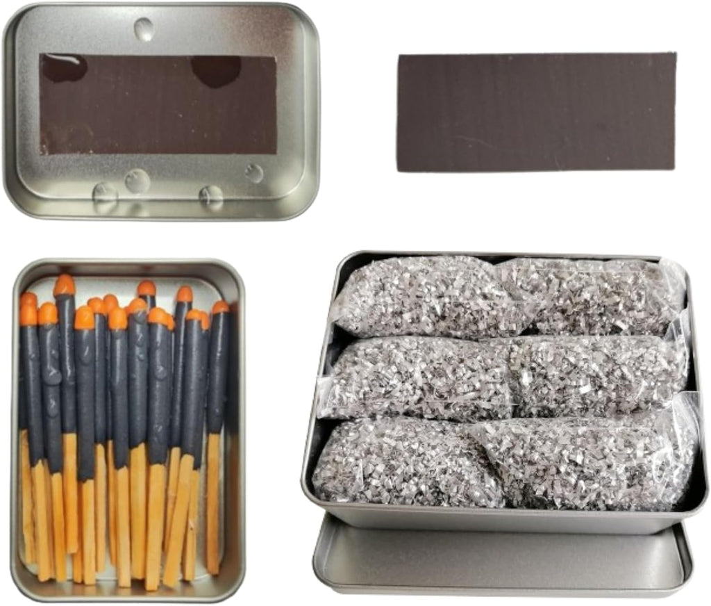 eGreen Magnesium Fire Starter: Waterproof Matches, Ferro Rod & Rope Options
