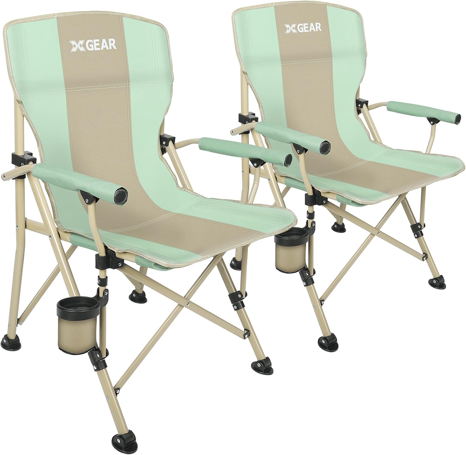 XGEAR Portable Camping Chair for Adutls Outdoor Camp Chairs,Blue