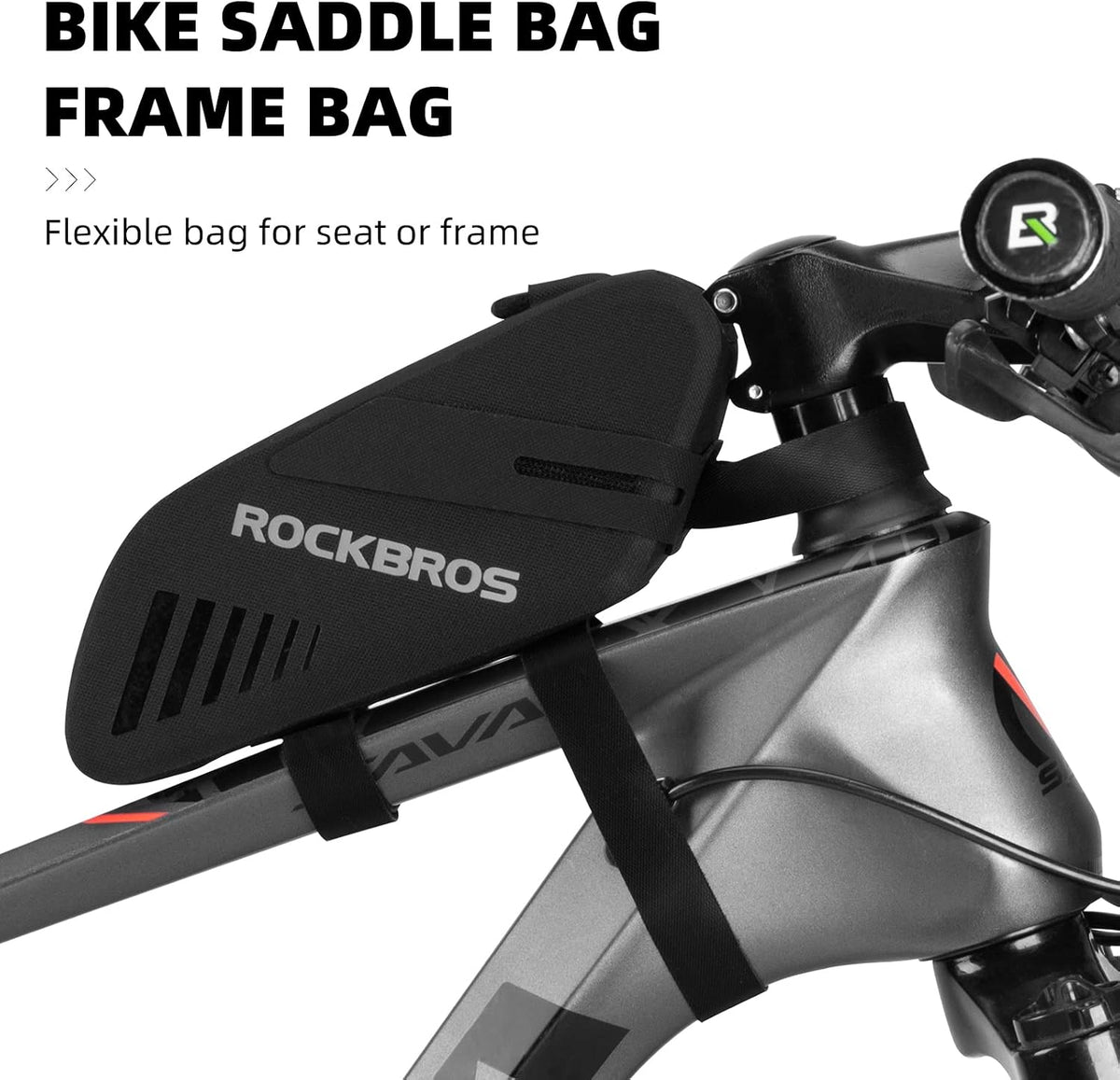 ROCKBROS Bike Seat Bag Waterproof Bicycle Saddle Bag 0.6L Bike Frame Bag