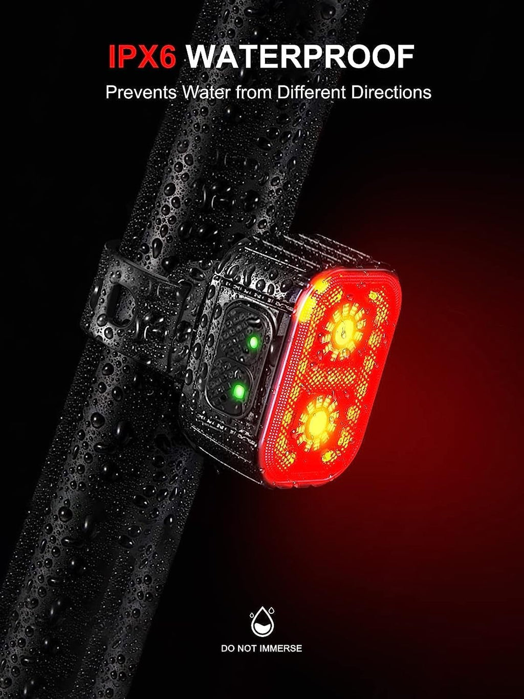 Cuvccn Bike Lights Super Bright, Rechargeable Bicycle Lights Set Multiple Modes, Waterproof Bike Lights for Night Riding/Cycling Safety, Front and Back Bike Reflectors Light, Long Battery Life