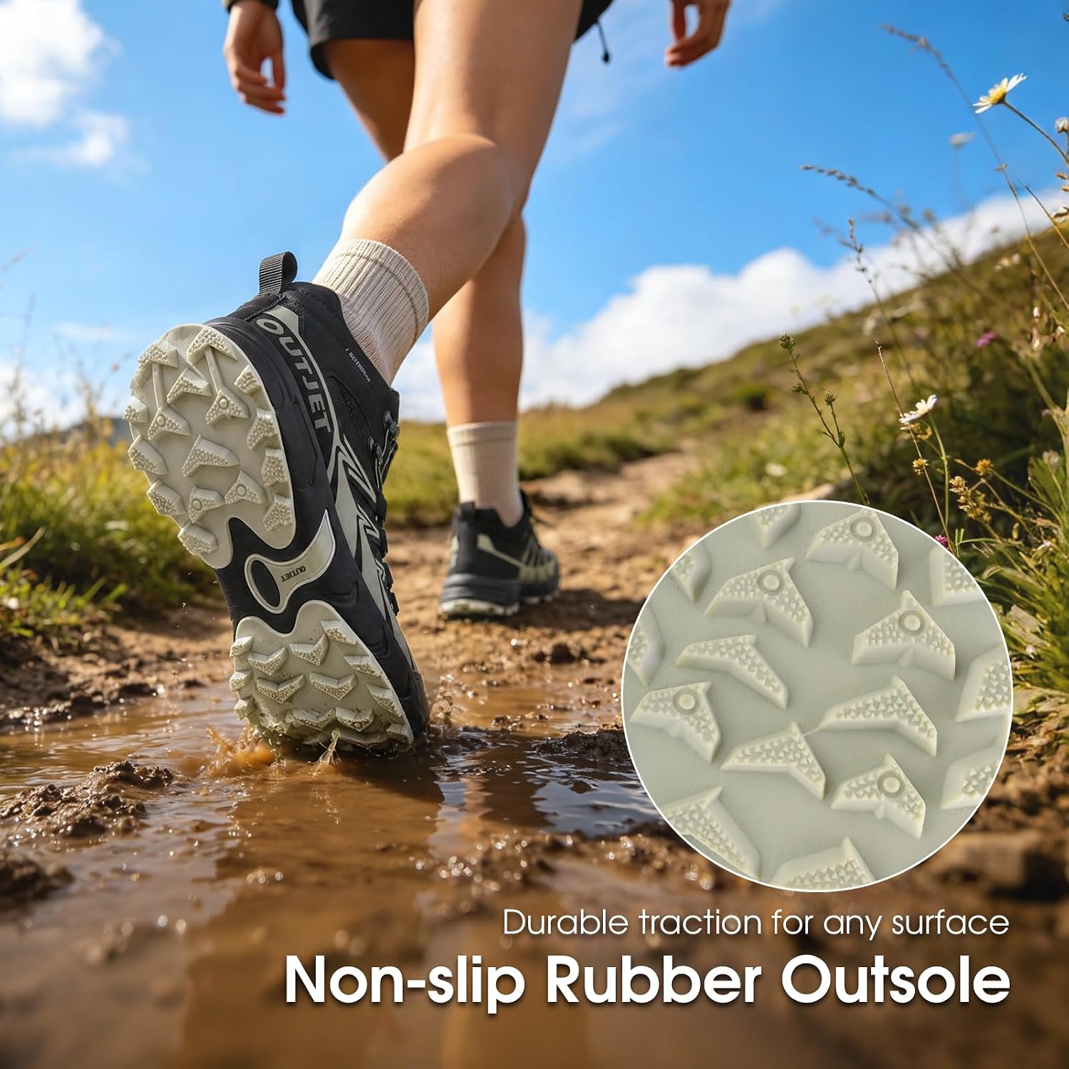 Women's Lightweight Waterproof Hiking Boots Mid Ankle
