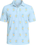 Tipsy Elves Men's Performance Golf Polo Shirt - Funny Novelty Golf Gift