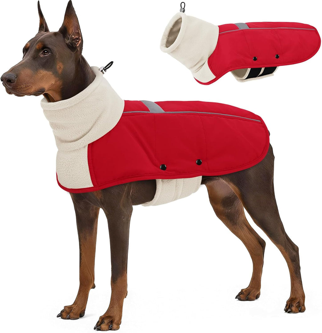 ASENKU Dog Coat Turtleneck Dog Winter Jacket for Small Medium Large Dogs
