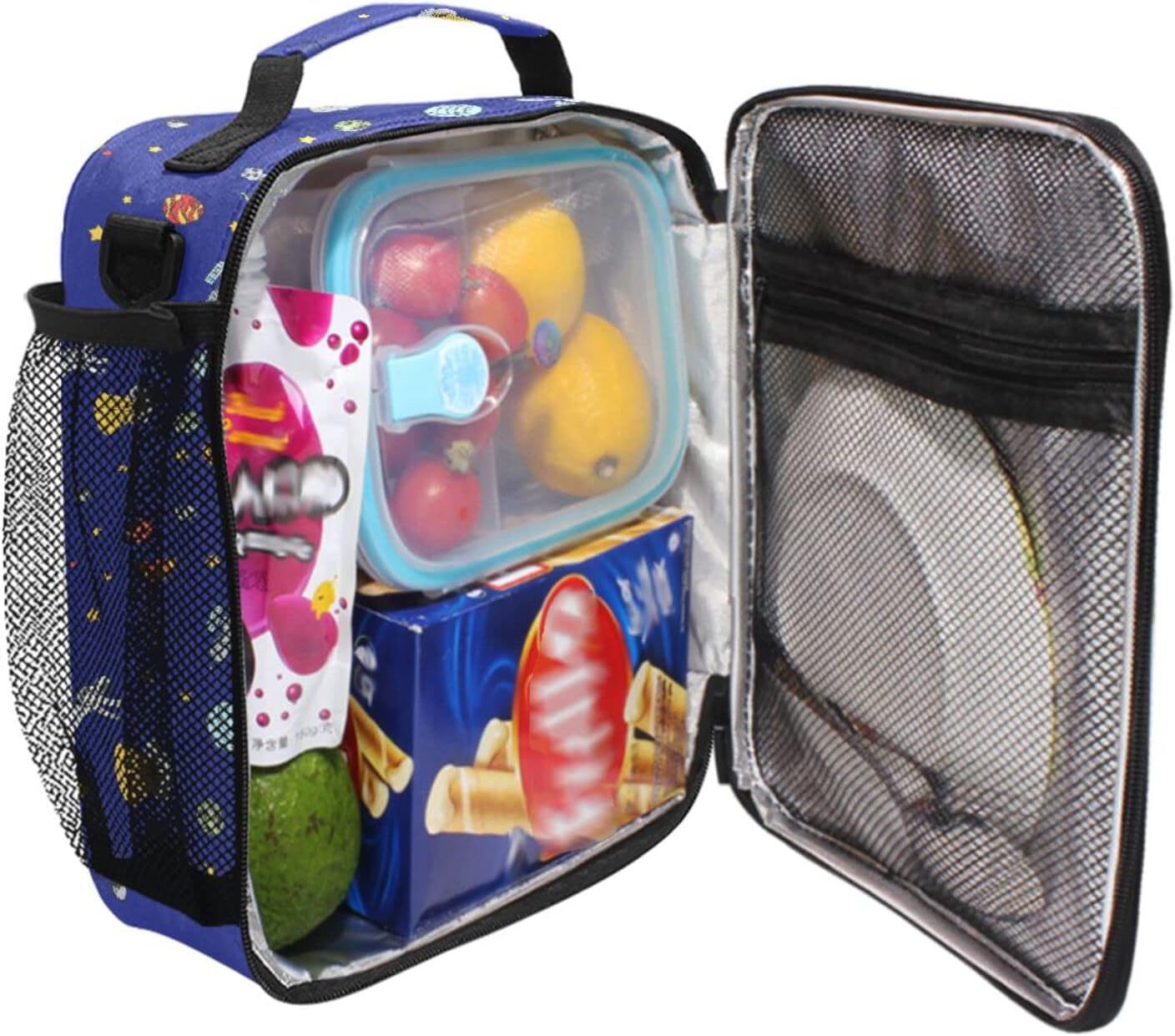 Space Astronaut Lunch Box Insulated Lunch Bag Cooler Tote Bag
