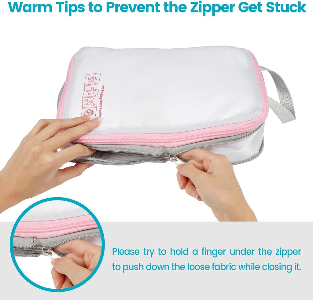 Cambond Compression Packing Cubes for Travel - Luggage Suitcase Organizer