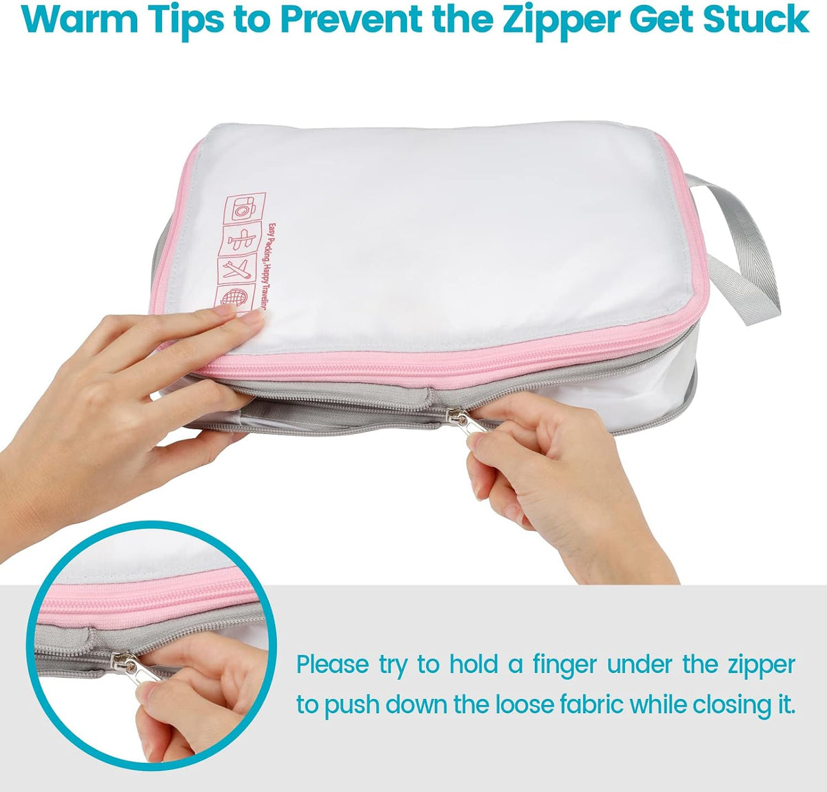 Cambond Compression Packing Cubes for Travel - Luggage Suitcase Organizer