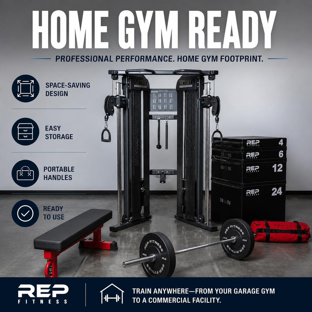 REP Fitness Stackable Soft Foam Plyo Box Set, Adjustable Plyometric Jump Box for Home Gym Workouts, Plyometric Jumping Platform for Exercise, Step Training, HIIT & CrossFit