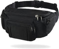 Sports Fanny Pack for Men Women, Outdoor Waist Pack Bag with 6 Zipper Pockets, Super Capacity Bum Bag with Adjustable Belt for Traveling Hiking Cycling Workout Casual