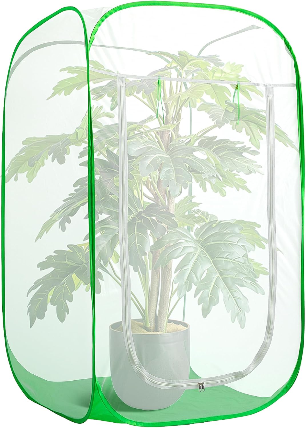 16" x 16" x 24" Pop Up Garden Mesh Plant Cover, Plant Protectors Mesh Plant Enclosure, Garden Net Cage Pest Protection Guard Tent with Storage Bag for Protect Plant Vegetable Fruit from Birds Insects