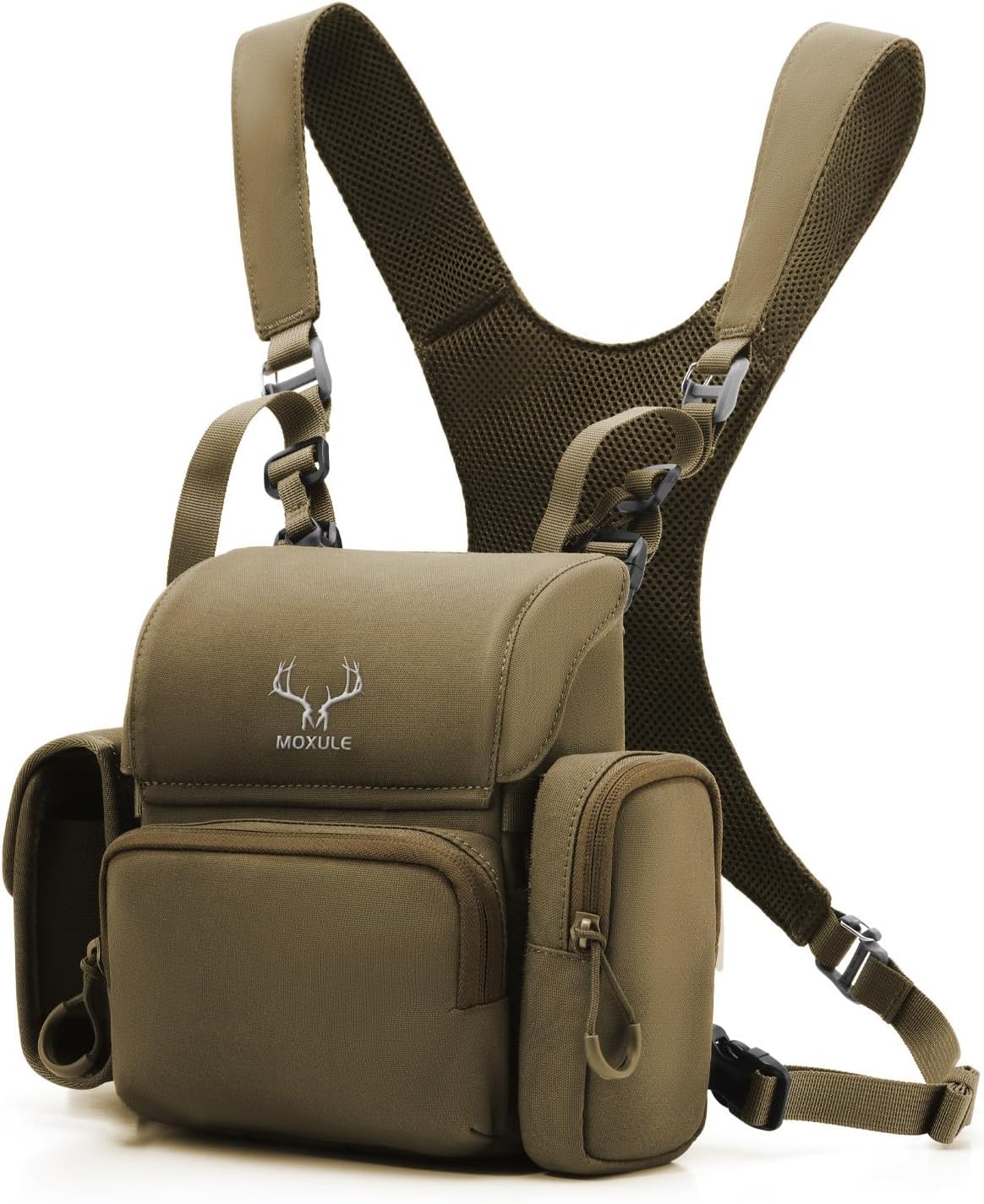 MOXULE Binocular Harness Chest Pack: Bino Case with Rangefinder Pocket XL