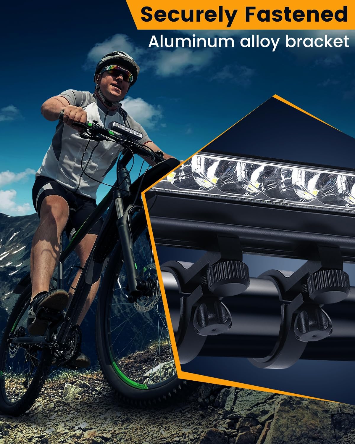 Best Bright Bike Light for Night Riding, USB-C Rechargeable Bicycle Light, Bicycle Headlight Set, Daytime Running Light, Waterproof Bike Headlight Taillight for Adult Kid Mountain MTB Off-Road Cycling