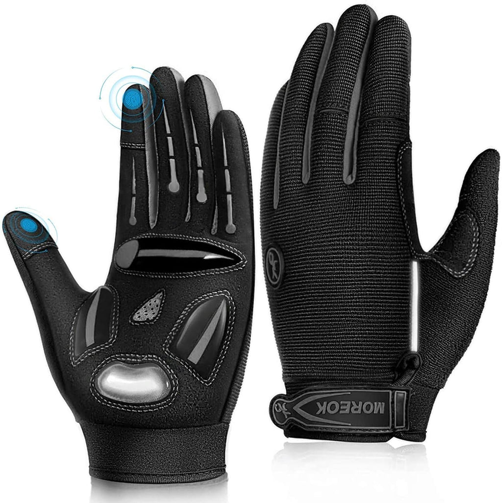 Cycling Gloves Men Women,Touchscreen Full Finger Mountain Bike Gloves