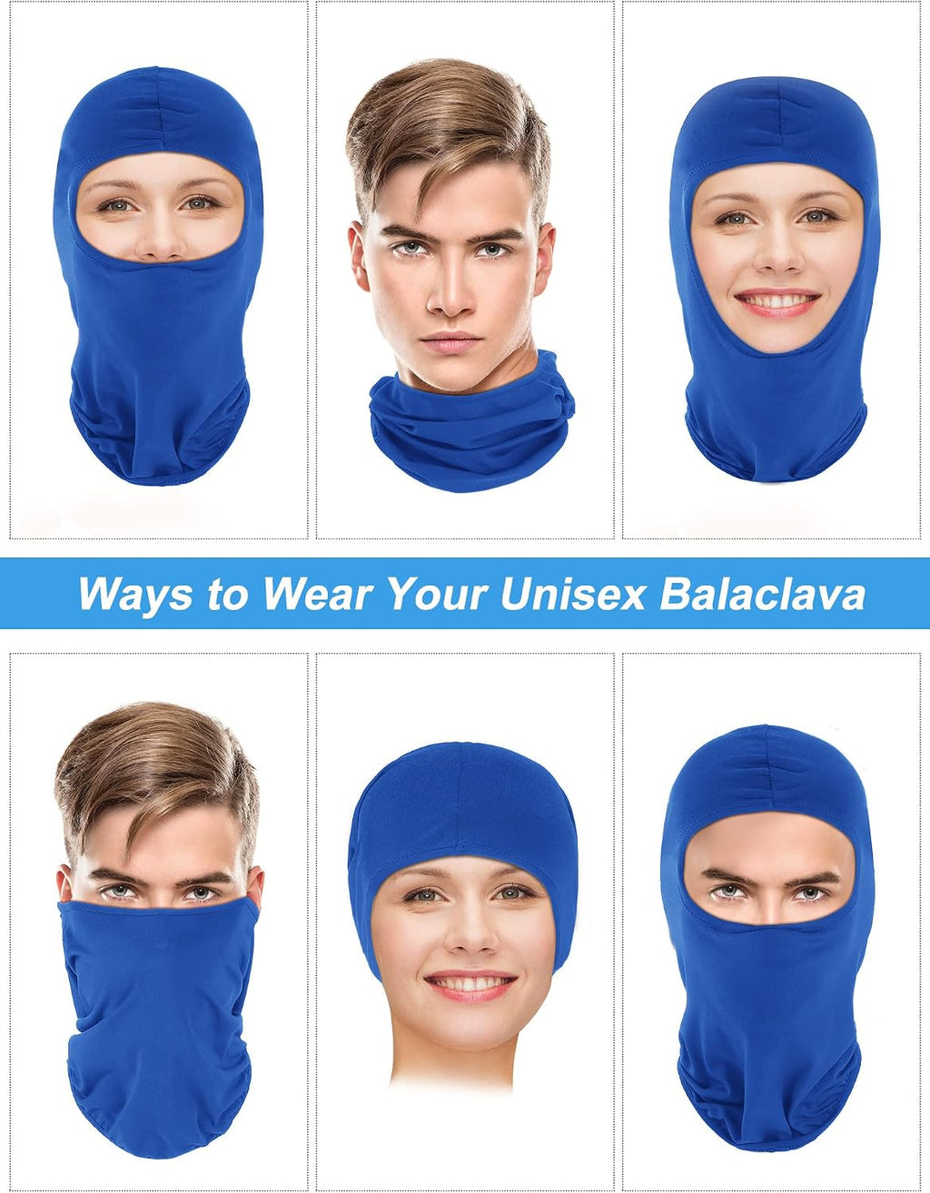 Geyoga 12 Pcs Ski Mask Balaclava Full