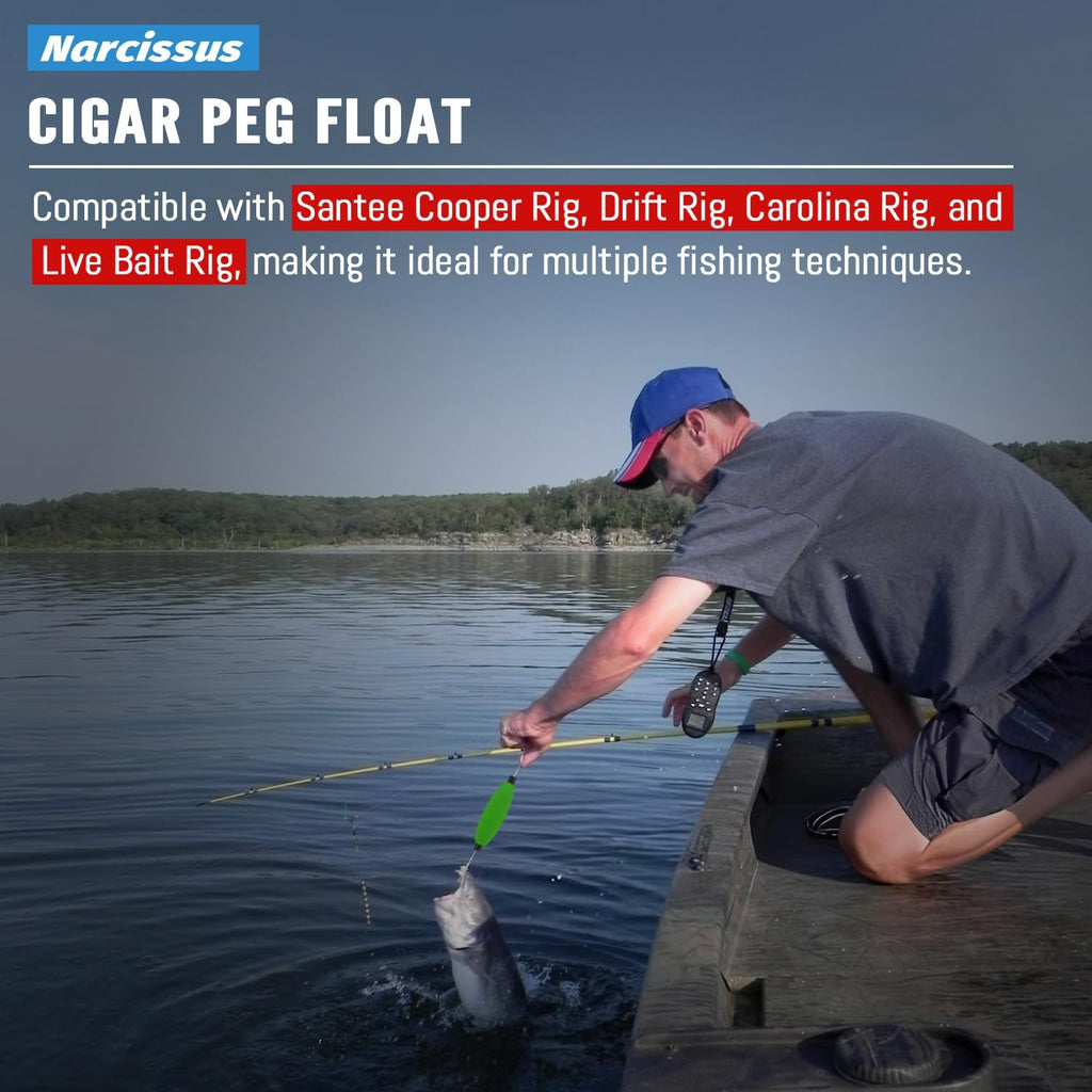 Narcissus Fishing Bobbers Floats for Catfish,Foam Fishing Peg FloatsFreshwater and Saltwater,Perfect for Santee Catfish Rig