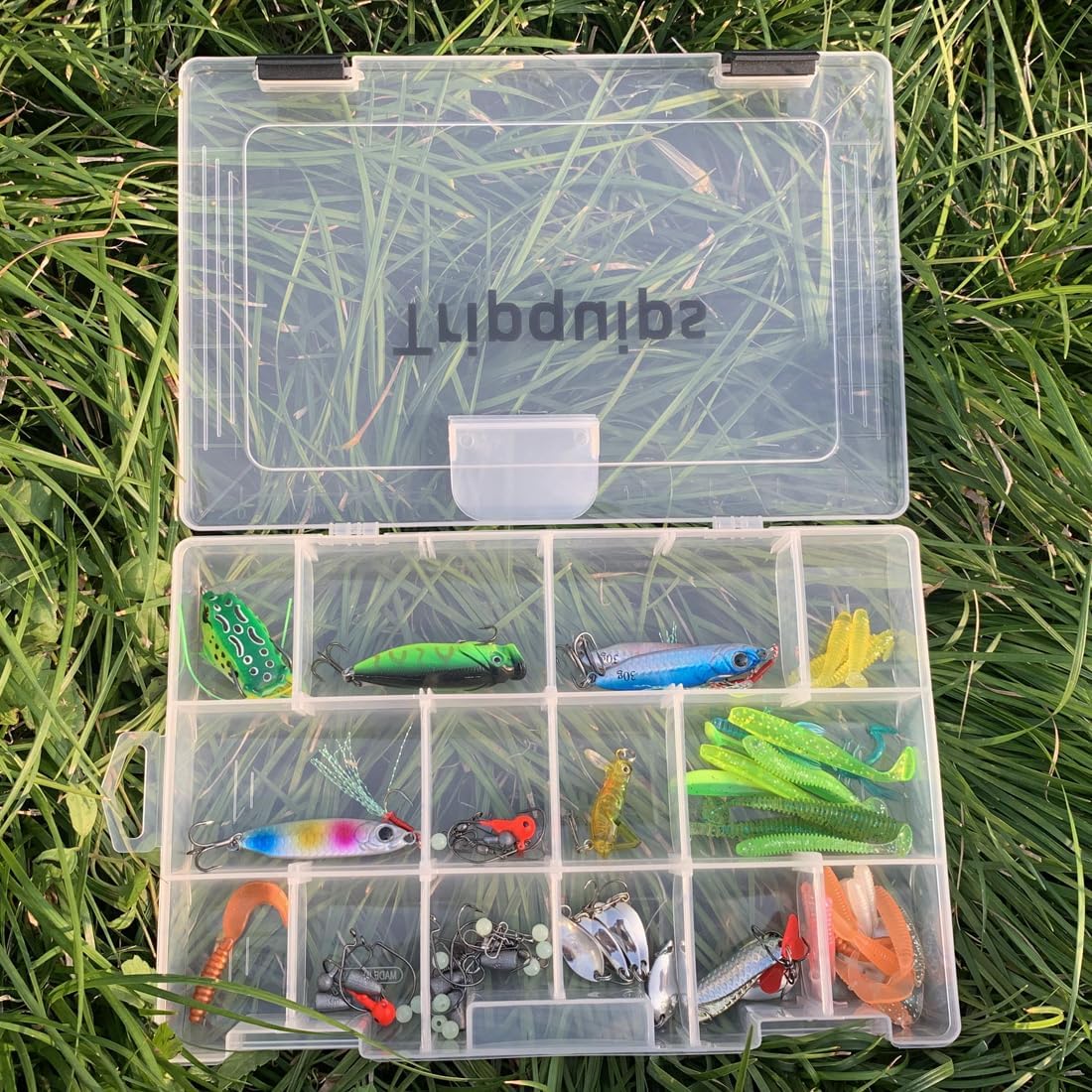 Tripquips 3600 Tackle Trays, Plastic Storage Organizer Box with Removable Dividers - Tackle Boxes - Fishing Tackle Storage - 3700 Tackle Trays - 2 Packs/4 Packs Box Organizer