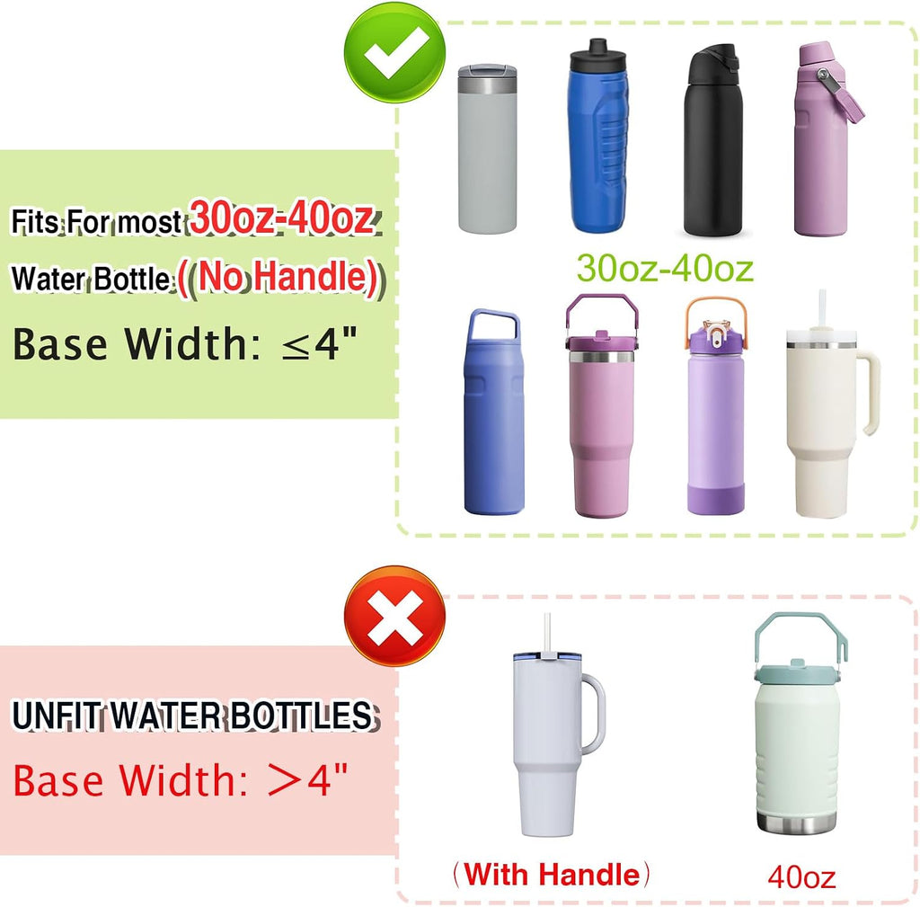 AGLOD Water Bottle Carrier Bag with Strap, Water Bottle Holder Crossbody Bags for Women Men for Walking, Hiking,Cycling