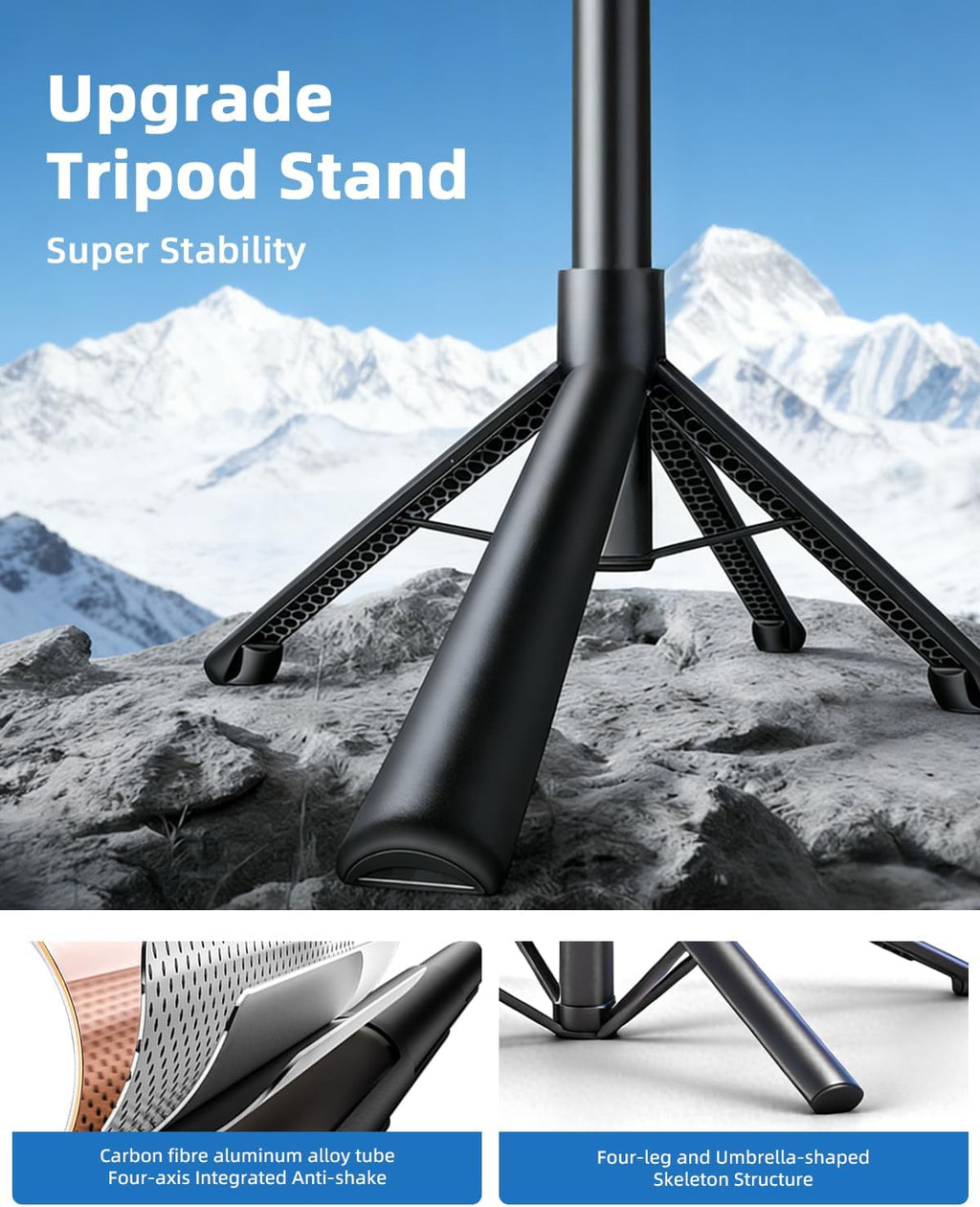Auto Face Tracking Selfie Stick Tripod for iPhone with Light 360° Rotation that Follows Your Movement 70.9" Camera Tripod Stand with Remote for Content Creator Vlog Live Stream Video Recording