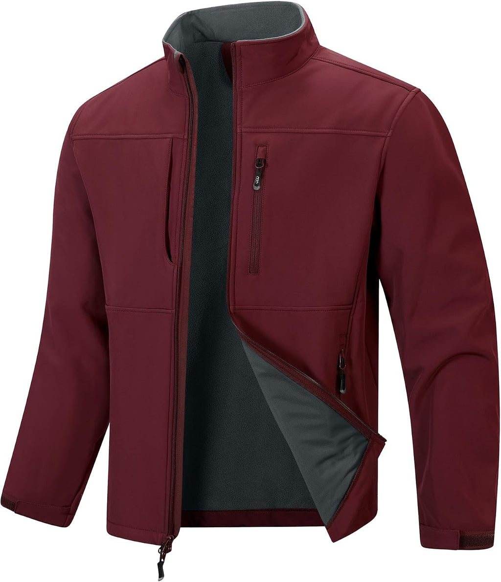 33,000ft Men's Lightweight Softshell Jacket Fleece Waterproof Windbreaker