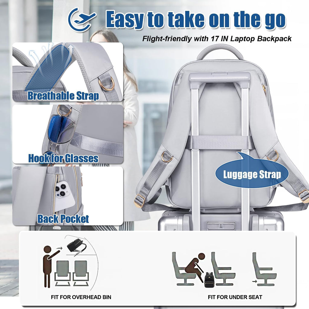 Weitars Lunch Backpack, Insulated Cooler Backpack 15.6 Inch Laptop Backpack For Women Men For Women Nurses Teacher Gifts for College Work Beach Camping Picnics Travel