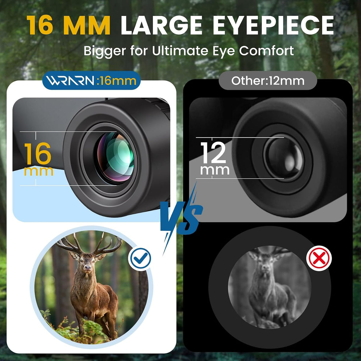 20X30 Compact Binoculars for Adults Bird Watching Travel, Grey