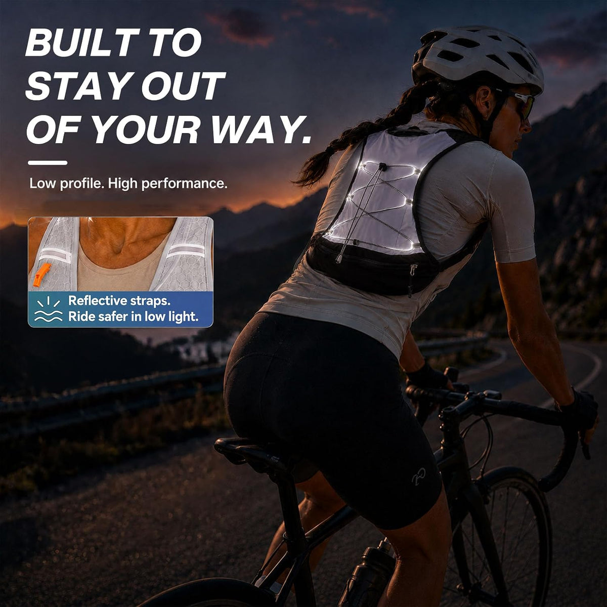 Running Vest with 2L Hydration Bladder Lightweight Pack