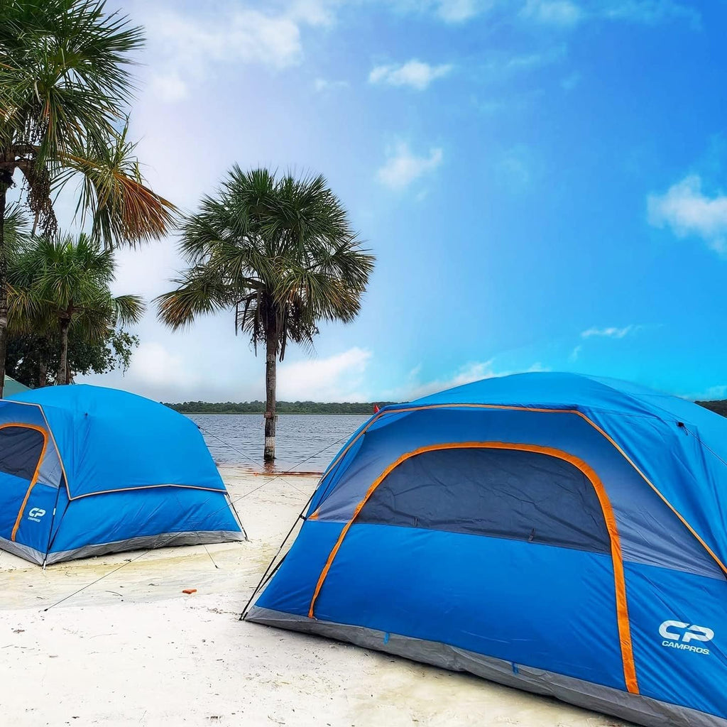 CAMPROS CP Tents for Camping 2/4/6 Person, Waterproof Windproof Dome Tent
