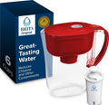 Brita Metro Water Filter Pitcher with SmartLight Change Indicator, BPA-Free, Replaces 1,800 Plastic Water Bottles a Year, Lasts Two Months, Includes 1 Filter, Small - 6-Cup Capacity, Fiery Red