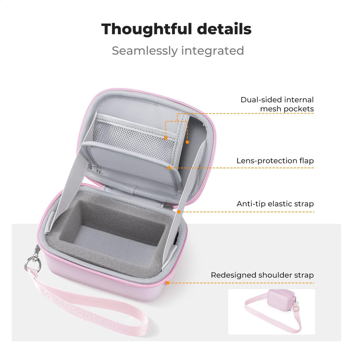 K&F CONCEPT Carrying Case for Digital Camera, Hard Shell Protective Case