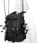 kokkoya Small Fishing Backpack with 2 Rod Holders, 16L Kayak Tackle Bag