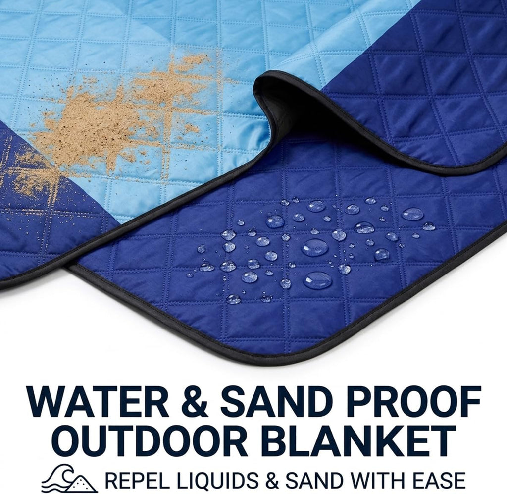 Extra Large Picnic Blanket 80"x 83", Waterproof Sandproof Beach Outdoor Mat