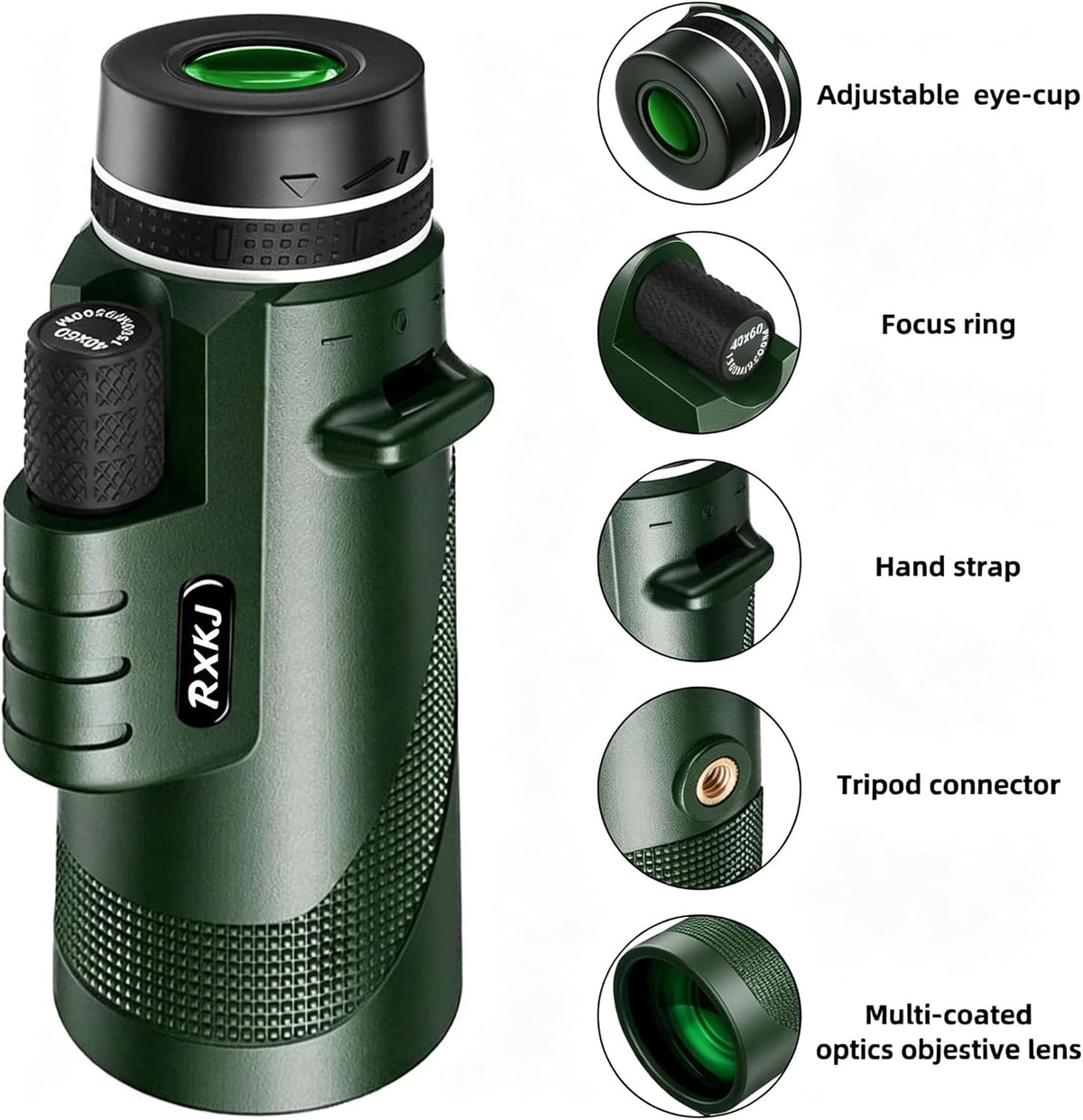 Monocular Telescope, 80×100 Monoculars for Adults