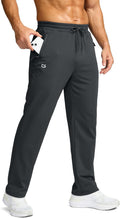 G Gradual Men's Fleece Lined Pants with 3 Zipper Pockets Water Resistant Winter Warm Hiking Pants Athletic Sweatpants for Men