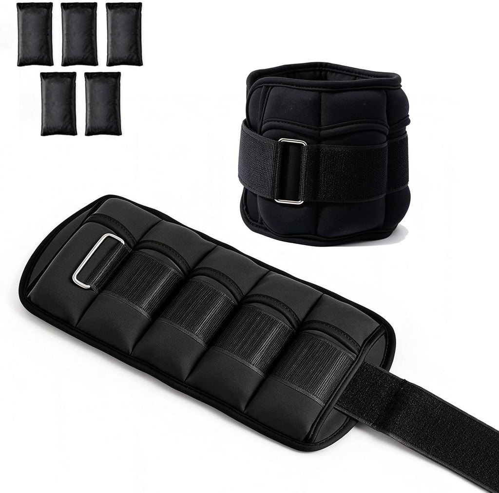 2-10 LBS Adjustable Ankle Weights Set for Women & Men | Removable Weights, Ideal for Walking Running Pilates Home Gym Workout Physical Therapy