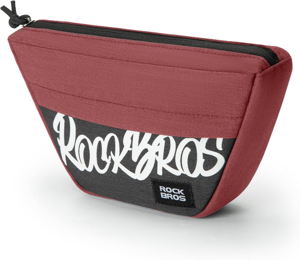 ROCKBROS Bike Handlebar Bag, Compact Front Storage Pouch for Cycling