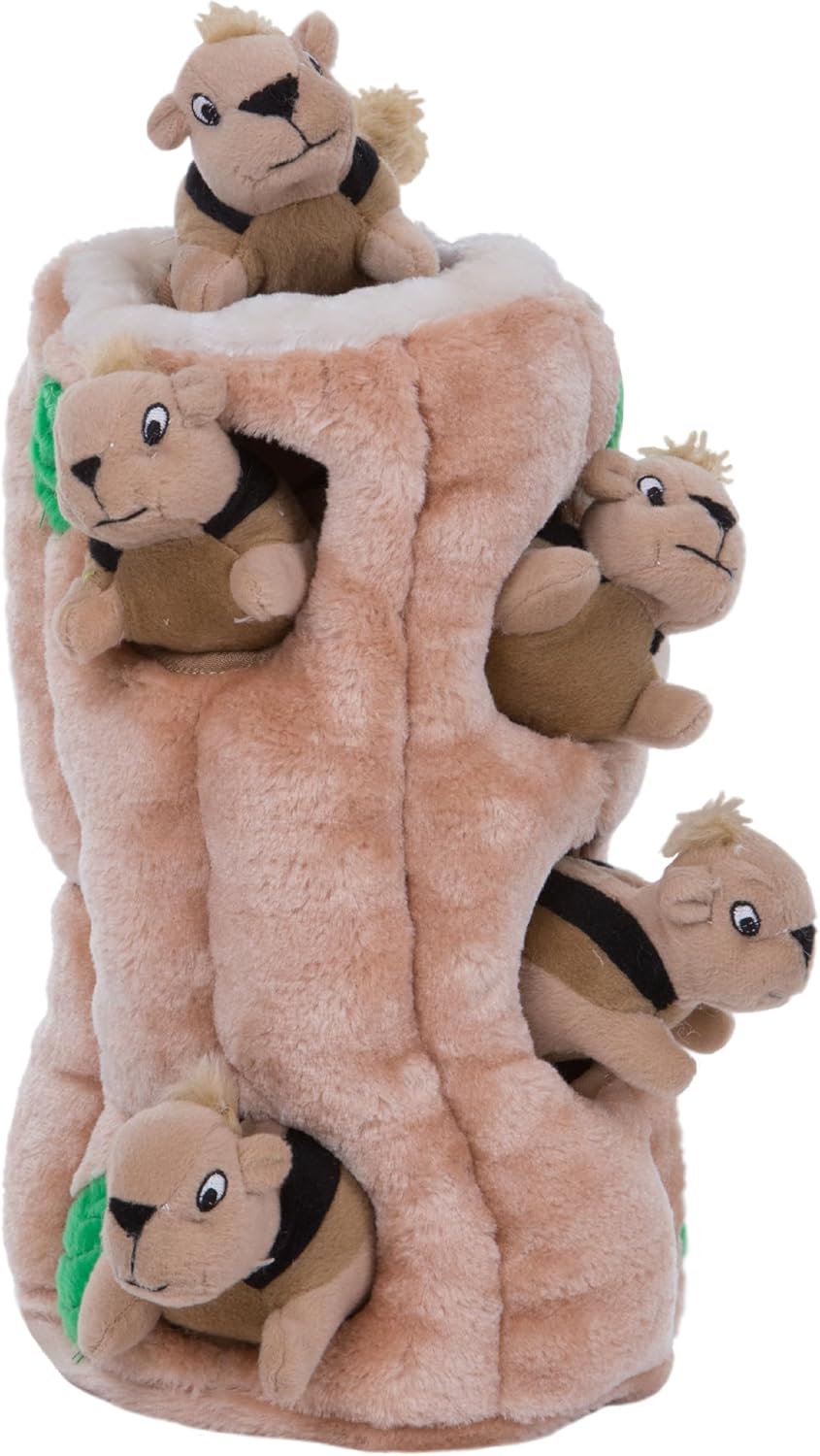 Outward Hound Hide-A-Squirrel Plush Squeaky Dog Toy, XL, 7" x 11.8"