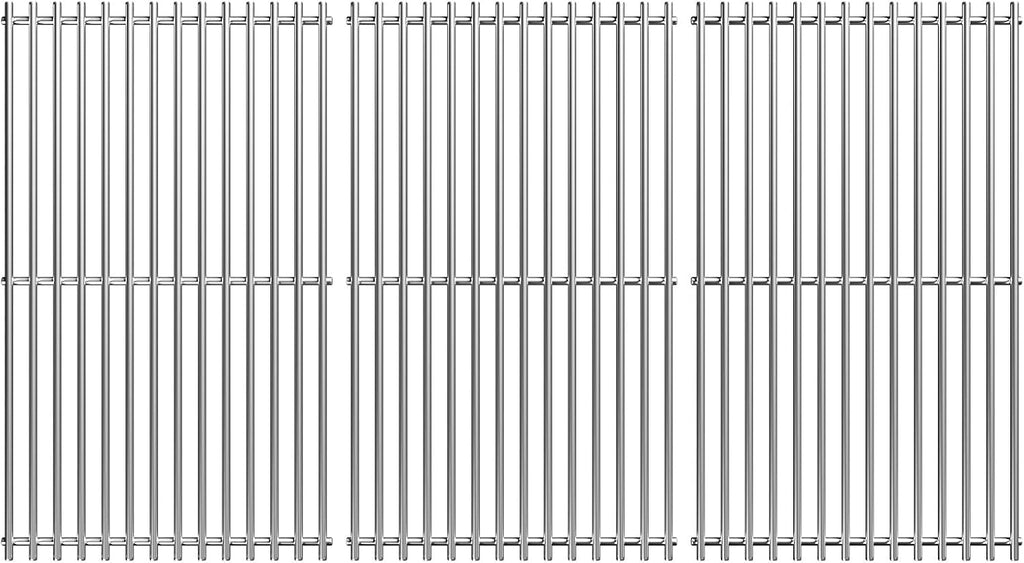 3pcs Stainless Steel Grill Grates for Weber, 18.7'' x 33.3''
