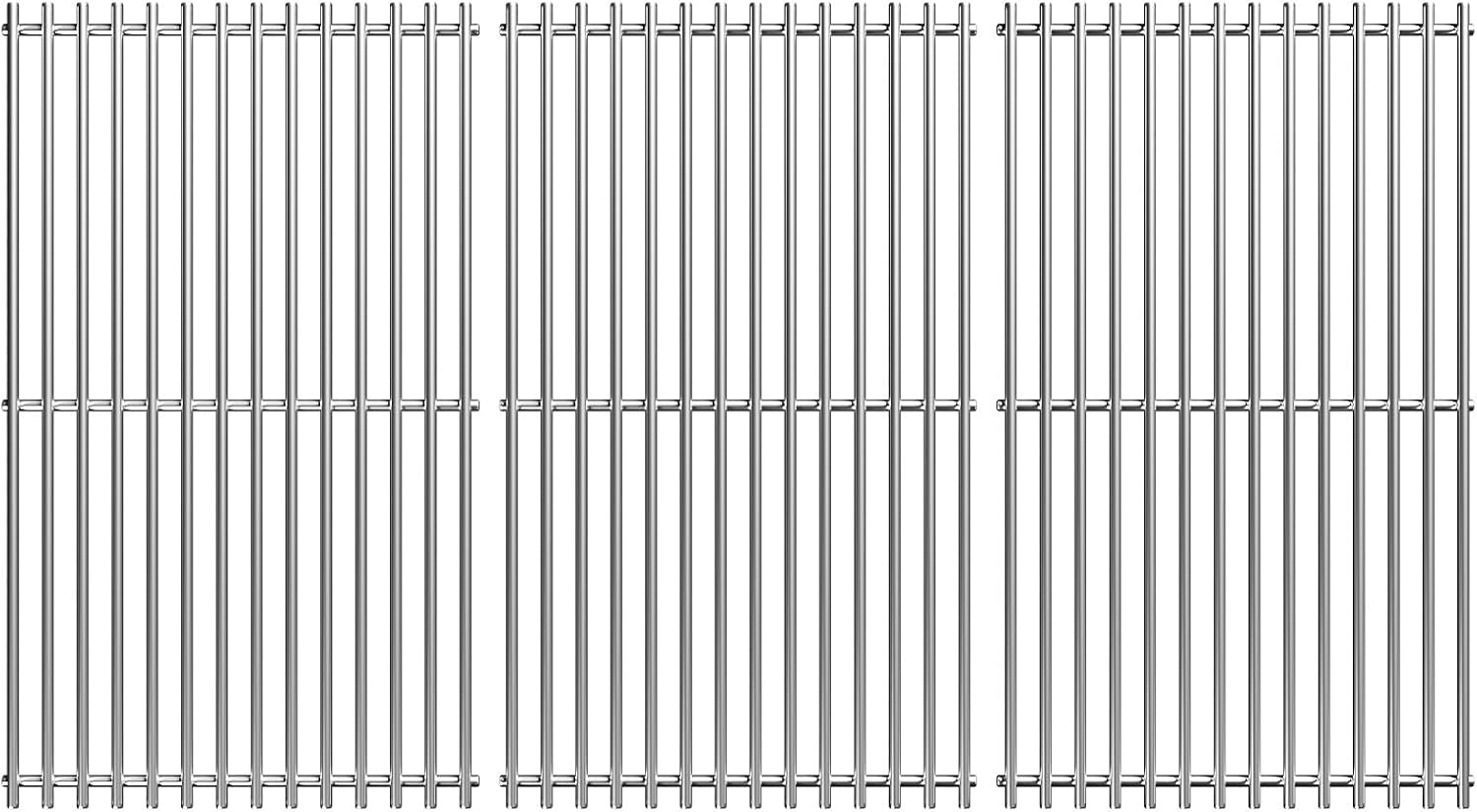 3pcs Stainless Steel Grill Grates for Weber, 18.7'' x 33.3''