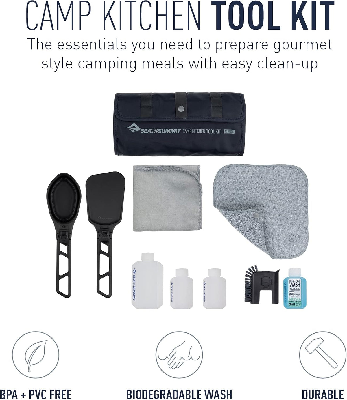Sea to Summit Camp Kitchen Tool Kit 10 Pieces Set