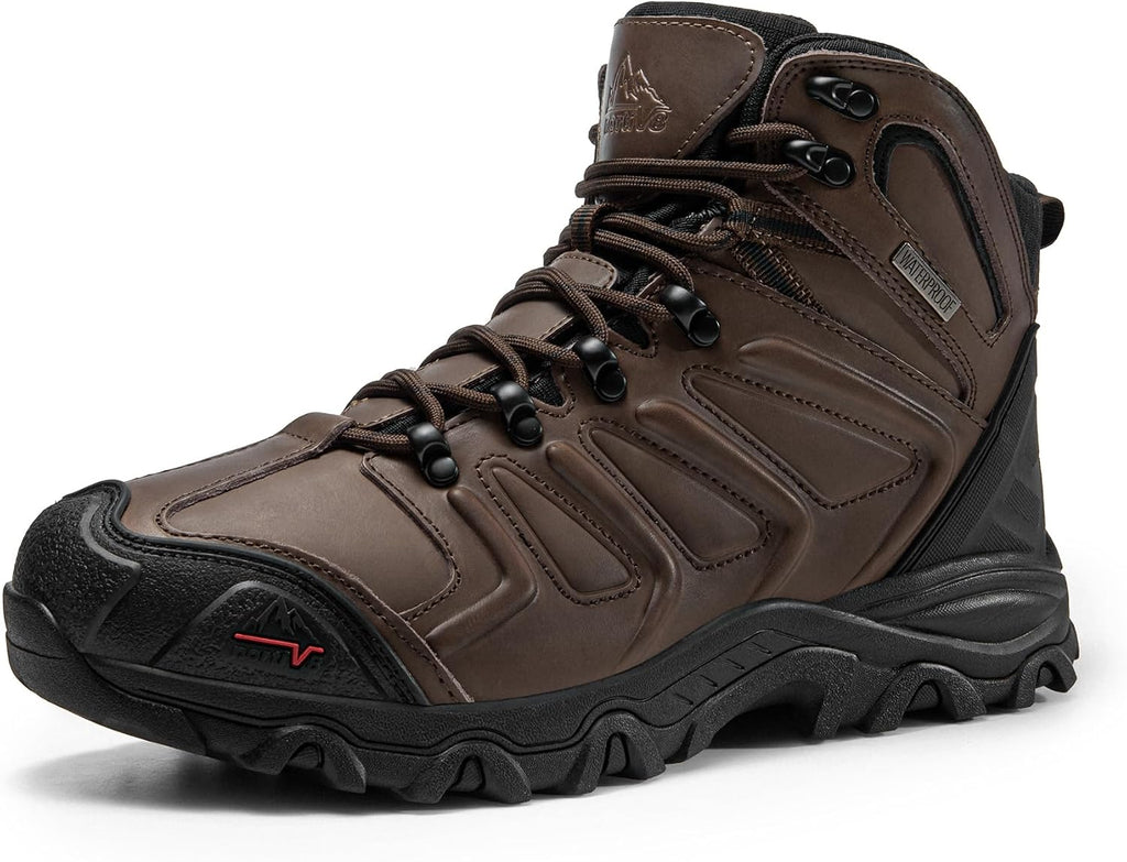 NORTIV 8 Men's Ankle High Waterproof Hiking Boots