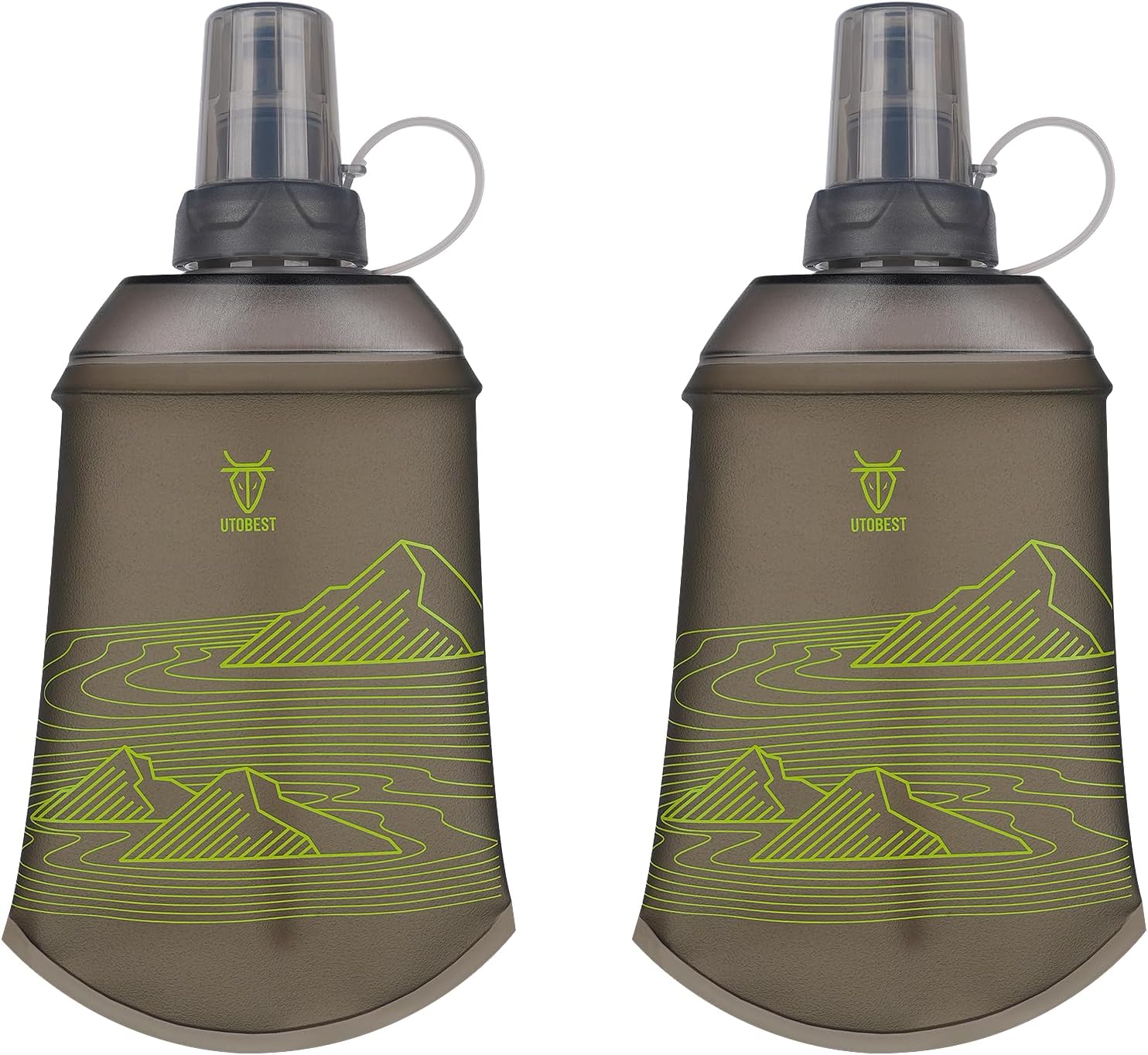 UTOBEST Soft Flask 200ml Collapsible Running Water Bottles