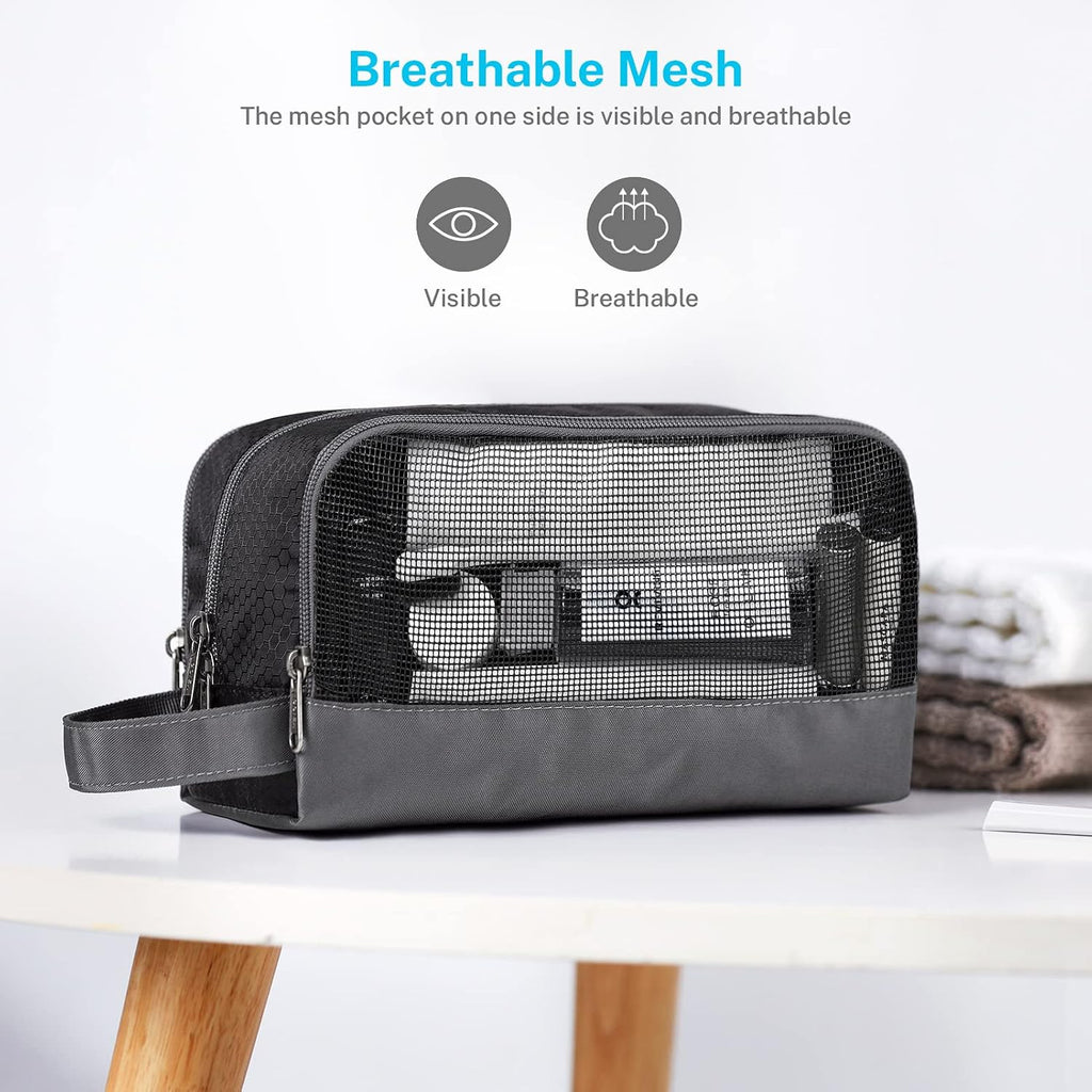 Gonex Travel Toiletry Bag for Men, Water Resistant Dopp Kit for Toiletries