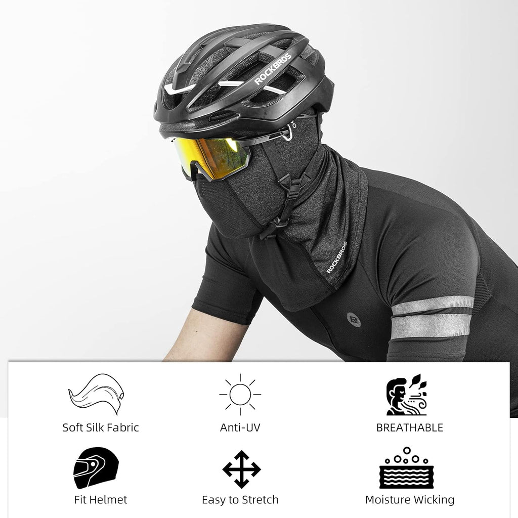ROCKBROS Summer Balaclava Face Mask Cooling Neck Gaiter Breathable Face