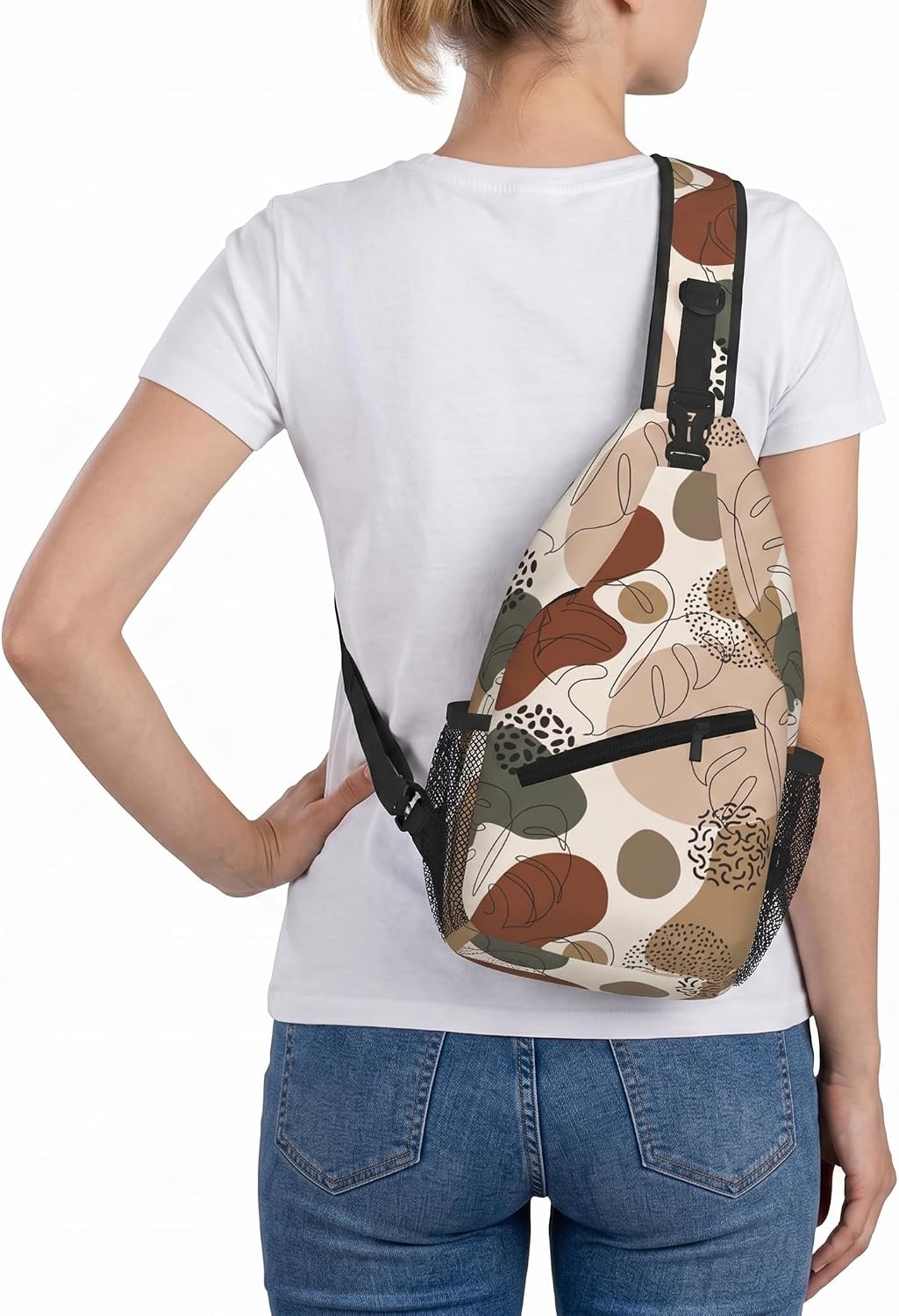 Boho Women's Hiking Daypack Sling Bag Crossbody Backpack