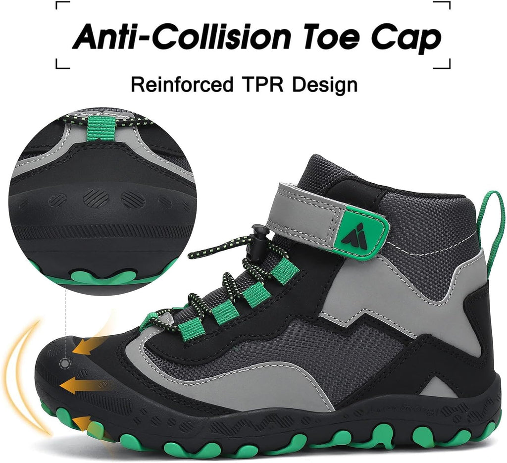 Mishansha Kids Hiking Boots Toddler Boys Girls Hiking Shoes Outdoor Trail